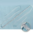 thumbnail image 2 of Silver Color Rhinestone Belt Ribbon Pearls Body Chain Bride Wedding Dress Waistband Accessories, 2 of 7