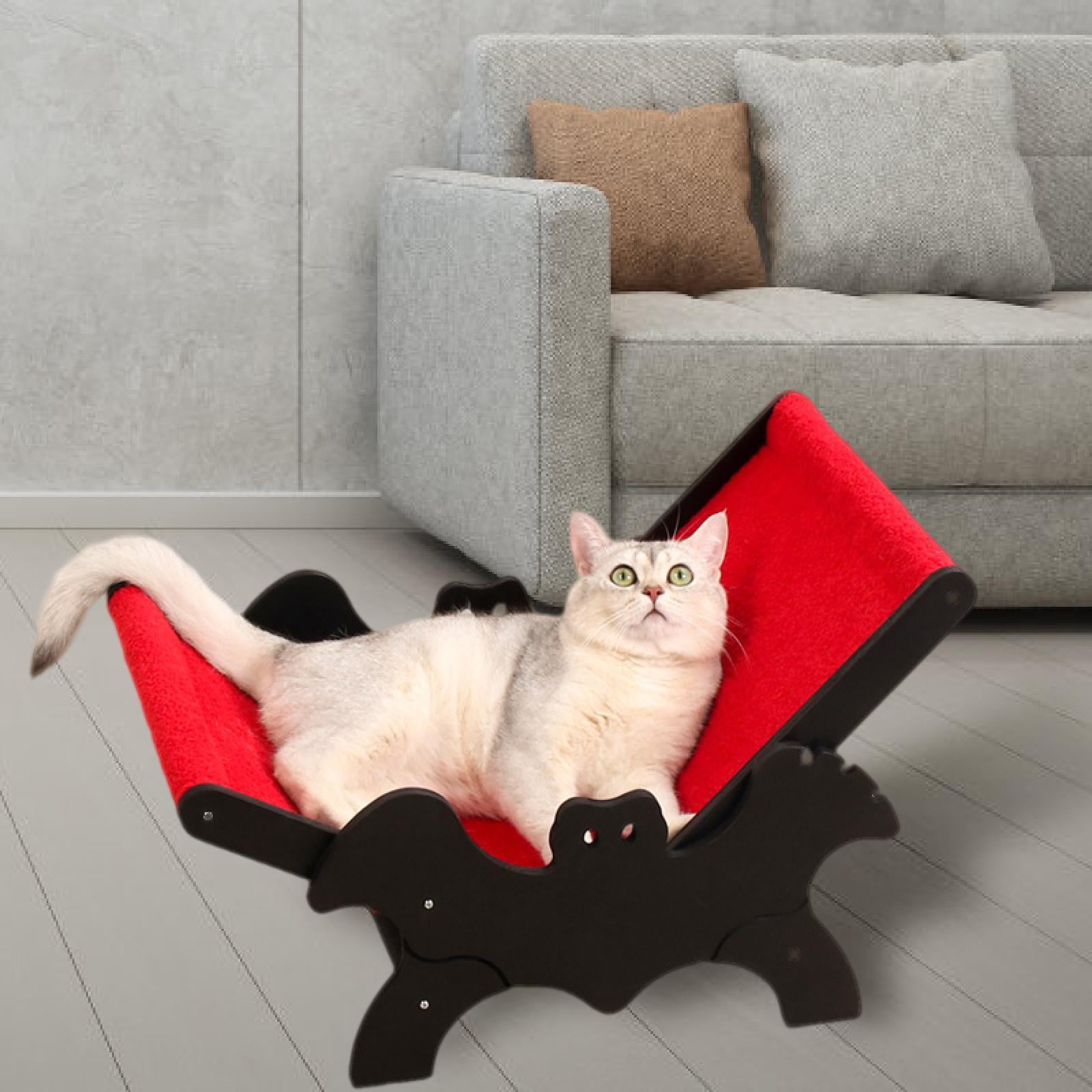 oshhnii Cat Lounge Bed Furniture Cats Elevated Bed Adjustable for Rabbit Dogs Kitten
