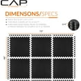 thumbnail image 4 of /- Interlocking EVA Foam Exercise Puzzle Mats - | x /; | T Pattern -, 4 of 7