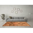 thumbnail image 3 of Ahgly Company Indoor Rectangle Abstract Orange Modern Area Rugs, 3' x 5', 3 of 4