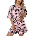 thumbnail image 1 of Icvfdpl Womens Summer Pajamas Ladies Fashion Solid Color Loose Shorts Set Sleepwear M, 1 of 7
