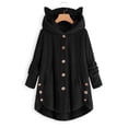 thumbnail image 3 of European and American button hooded cat ears plush top, 3 of 9