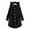 Black, variant on Loose Long Sleeve Plush Coat
