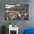 thumbnail image 4 of Wassily Kandinsky Wall Art Colorful Life Gallery Wrapped Canvas Art For Bedroom Livingroom Decoration Print Ready to Hang, 4 of 6