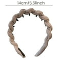 thumbnail image 6 of Women Hair Hoop Twist Design Anti-slip Teeth Elastic Headband Lightweight Comfortable Cloth Headband Hair Accessories, 6 of 8