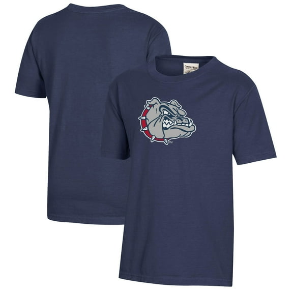 Youth Heather Navy Gonzaga Bulldogs Logo Comfort Wash T-Shirt