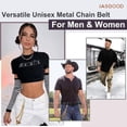 thumbnail image 4 of JASGOOD Pants Chains for Men Women Hip Hop Punk Jeans Chain Multi-layer Anti-Lost Wallet Chain Belts, 4 of 9