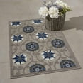thumbnail image 3 of Nourison Aloha Indoor/Outdoor Grey/Blue 2'8" x 4' Area Rug, (3x4), 3 of 10