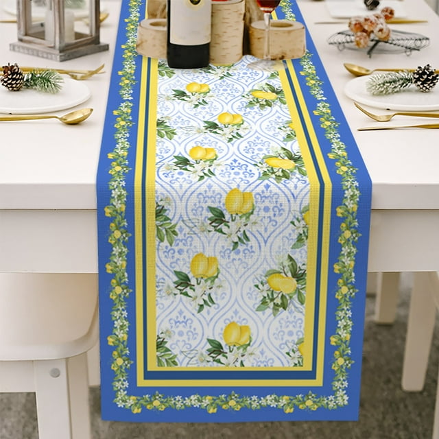 asddcavvf Small Fresh Table Flag Spring and Summer Flower Linen Print Tablecloth 1 Centerpieces for Wedding Table