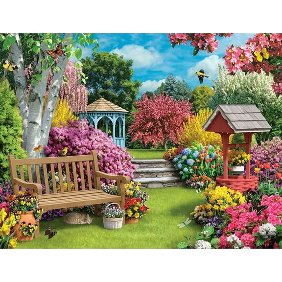 Springbok 500 Piece Beautiful Blossoms Jigsaw Puzzle for Adults - Made in USA