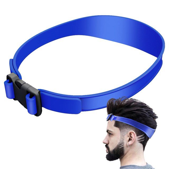 Banda de corte de pelo de silicona, banda guía de corte de pelo curvada, guía de desvanecimiento de silicona y plantilla de afeitado de escote, guía de corte de pelo propio