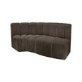thumbnail image 5 of Meridian Furniture Arc Brown Boucle Fabric Modular Sectional, 5 of 8