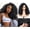 #1B- Black, variant on M4/30 Curly Half Wig, 3 In 1 Glueless Wigs for Black Women 18inch Human Hair mix Synthetic Curly Wig with Drawstring Beginner Friendly Daily Use/Date/Travel/Graduation/Birthday/Wedding