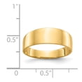 thumbnail image 3 of 14K Yellow Gold Ring Band Themed 8mm Flat-top Tapered Cigar , Size 6, 3 of 5