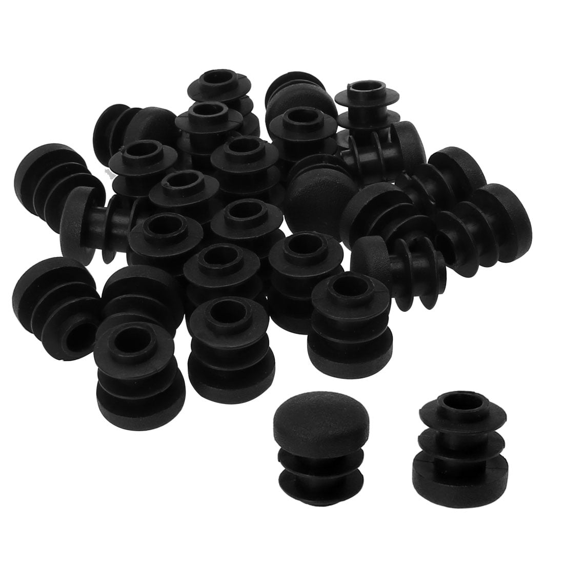 1/2' 14mm OD Plastic Round Tube Inserts Protector 28pcs, 0.43'-0.51' Inner Dia