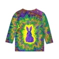 thumbnail image 4 of Cowsor Tween Boys Girls Easter Graphic Printed 3/4 Sleeve Crew Neck Basic Tee Lightweight Casual Layering Top for Kids, 4 of 5