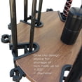 thumbnail image 4 of Rush Creek Creations 24 Fishing Rod Spinning Round Storage Rack, Dark Walnut, 4 of 4