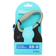 Vibrant Life 13' Reflective Retractable Tape Leash, Black, XS-S