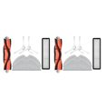 thumbnail image 1 of 2X Accessories Kits for D9 Robot Vacuum Cleaner Parts Main Roller Side Brush Hepa Filter Mop Cloth, 1 of 7