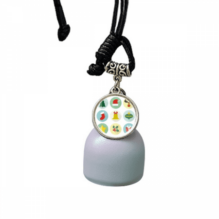 

Circle mas Tree Green Illustration Wind Chimes Bell Car Pendant