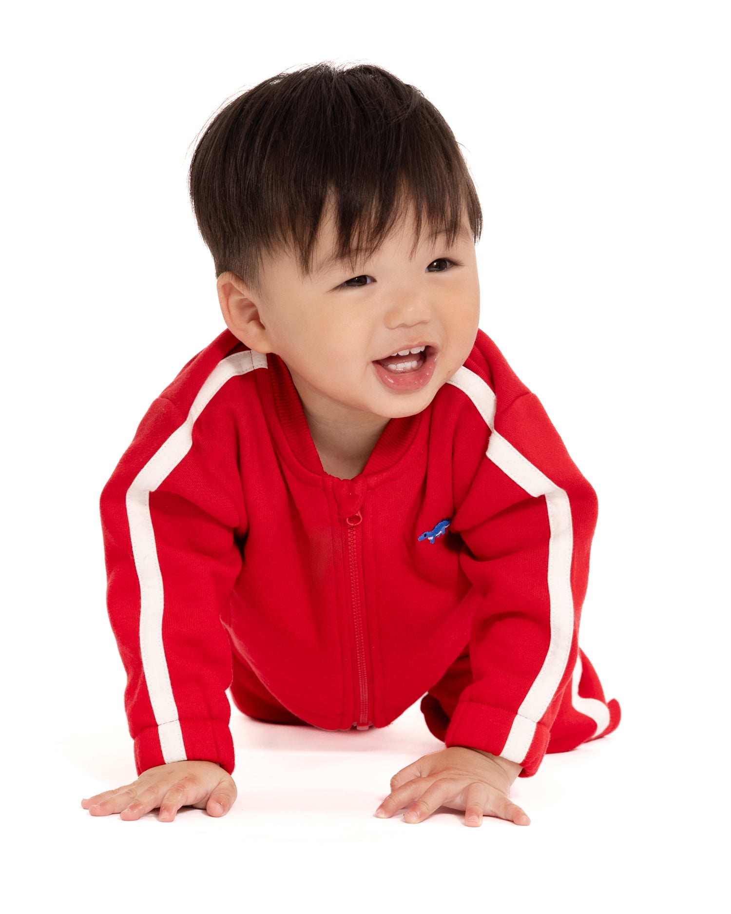 Wonder Nation Baby Boys Long Sleeve Full-Zip Tracksuit, 2 Piece, Sizes 0/3M-24M