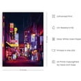 thumbnail image 2 of Haus and Hues Japanese Art Print Neon Poster- Japanese Anime Neon Wall Art Poster, City art cool posters for room, urban wall art cyberpunk poster, Asian Art Neon Pictures Wall Decor (Unframed 12x16), 2 of 6