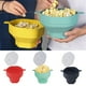 thumbnail image 1 of Cuenco de palomitas de maíz para microondas extensible con asa - Cubo de palomitas de silicona a alta temperatura para cocinar y lavar vajillas, grado alimentario, 1 of 2