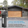 thumbnail image 4 of 2pcs Universal Garage Door Opener Switch 41a4166 Lighted Wall Mounted Push Button Black Finish With, 4 of 5