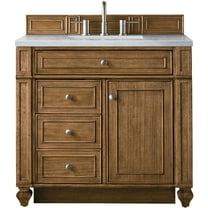 James Martin Vanities 157-V36-3Car Bristol 36" Free Standing Single Basin Hardwood Vanity