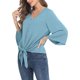thumbnail image 4 of Txlixc Blusa de color sólido para mujeres Txlixc moda, 4 of 5
