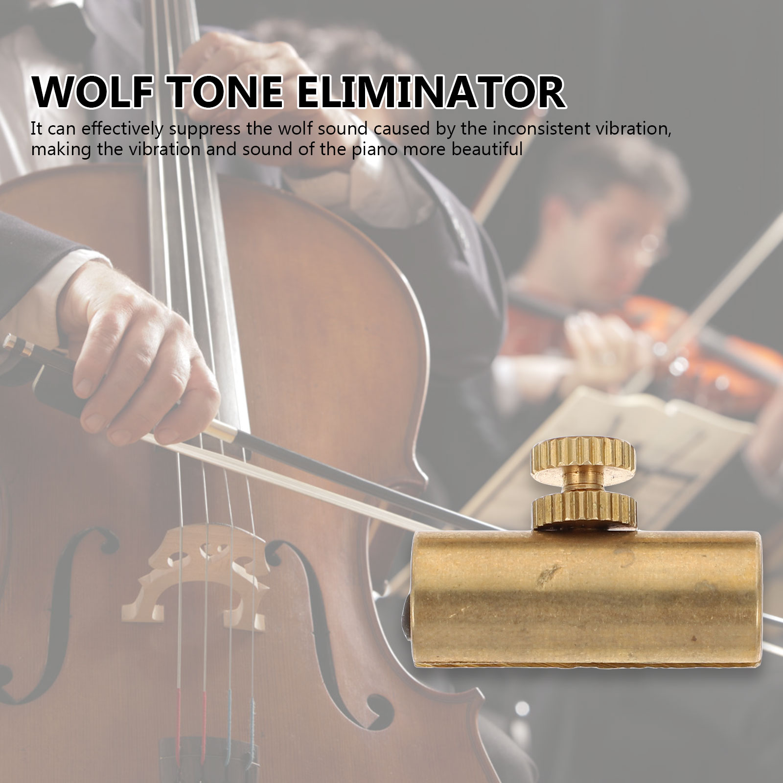 2 Pcs Cello Wolf Sounder Instruments Violin Suppressor Tube Tone ...