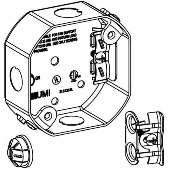 Orbit Industries FSB 1.5 in. Boîte de Support de Ventilateur Profond