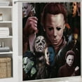 thumbnail image 5 of Michael Myers Halloween Shower Curtain Sets 4 Piece Bathroom Set Shower Curtain Non-Slip Rugs Toilet Lid Cover Bath Mat Bathroom Decor, 5 of 8