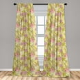 thumbnail image 5 of Ambesonne Garden Curtains, Tender Spring Blossoms, Pair of 28"x63", Multicolor, 5 of 5