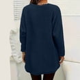 thumbnail image 5 of jobturf Sherpa Fleece Sweatshirts for Women Oversized Crewneck Sweatshirt with Pockets Winter Warm Loose Long Sleeve Tunic Tops S, 5 of 5