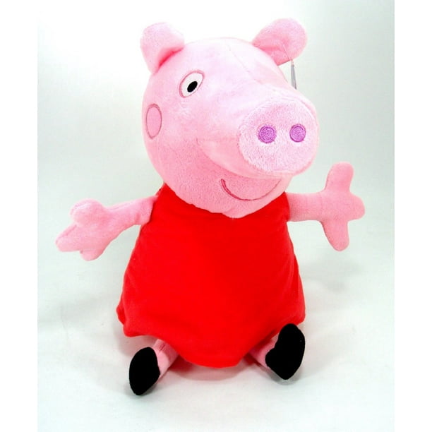 peppa pig 20in talking plush red dress