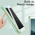 thumbnail image 4 of JETech Case for iPad Mini 5/4 (7.9-Inch 2019/2015 Model) with Pencil Holder, Clear Transparent Back Shell Slim Stand Shockproof Tablet Cover, Auto Wake/Sleep (Matcha Green), 4 of 7
