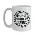 thumbnail image 3 of My 1St Mothers Day New Mom White Gift coffee mug, 3 of 4