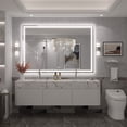 thumbnail image 3 of GODCHAR 60x40 LED Bathroom Mirror, 24V Dual Light Shatterproof Mirror with Anti-Fog, UL Listed, 3 Colors, 3 of 10
