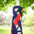 thumbnail image 6 of In the Breeze 5217 — Red, White & Blue Diagonal Weave 40" Windsock — Patriotic Lattice Windsock with Color-Coordinated Tails, Fourth of July Decoration, 6 of 7
