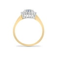 thumbnail image 2 of 9ct Gold Jewelco London Diamond Blue Sapphire Classic Royal Cluster Ring 11mm, 2 of 5