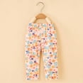 thumbnail image 2 of Odeerbi 1-6 Años Niñas Leggings Florales Calcetines Elásticos Pantalones Capris Patrón de Verano Bajo Calcetines, 2 of 5