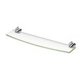 thumbnail image 2 of Gatco 4636 Glam Glass Shelf, 20 Inch, Chrome, 2 of 5