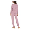 thumbnail image 2 of ALFANI Intimates Purple Knit Striped Sleepwear Shirt Size: M, 2 of 3