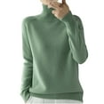 thumbnail image 2 of TACILIP Chandails à Col Roulé pour Femmes Chandail-Over Hauts pour Femmes Chandail Tricoté Manches Longues Chemises Mode Automne Vêtements d'Hiver pour Femmes, 2 of 4