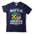 thumbnail image 4 of Proud To Be Jamaican American Shirt Jamaica USA Flag Shirt Jamaican Patriotic Gift Shirt (X-Large Military Green), 4 of 6