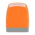 thumbnail image 3 of Confidential Notice Stamp Self Inking, Red Ink Office Stamps Pre Inked Message Stamp Refillable Business Stamp, Orange, 3 of 6