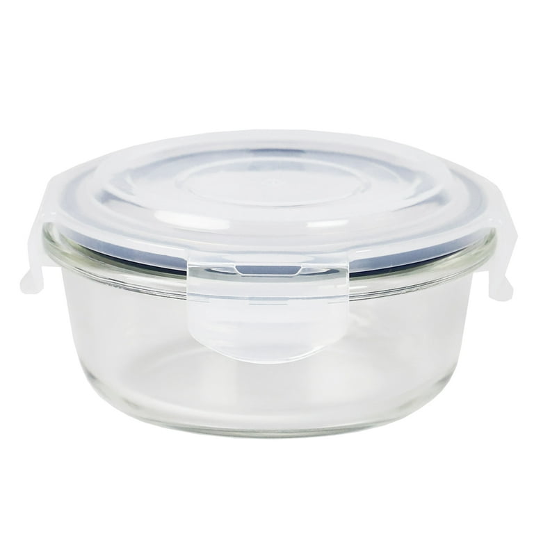 MICHAEL GRAVES DESIGN 13 oz. High Borosilicate Glass Food Storage Container  with Plastic Lid HDC77515 - The Home Depot