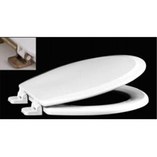 Centoco 900RO001 White Premium Molded Wood Toilet Seat with Oil Rubbed