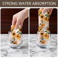 thumbnail image 4 of 2 Pcs Funny Kitchen Towels,Beige Sunflower Pattern Microfiber Dish Towels,Kitchen Tea Towels,Kitchen Towel Set (18" X 26"), 4 of 7